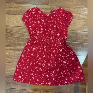 Old Navy Red Floral Kids Dress